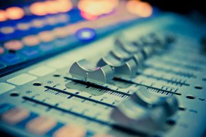 sound music mixer control panel